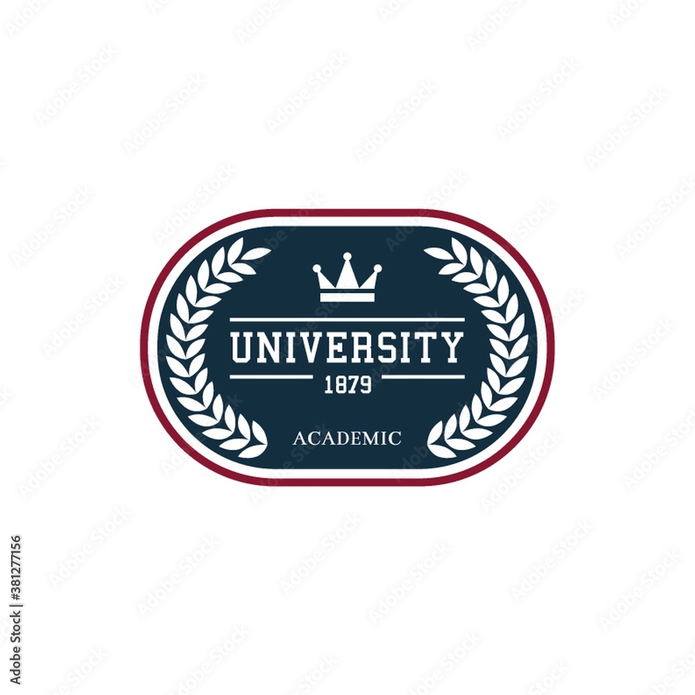 Poster university logo design