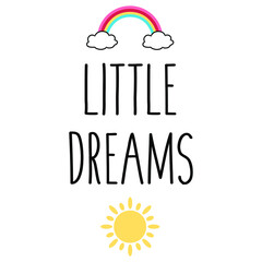 vector illustration of little dreams