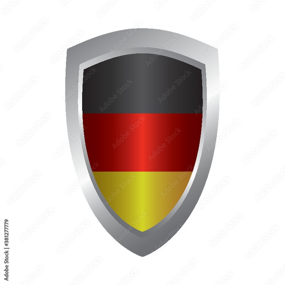 Sticker germany flag button design