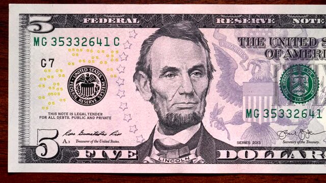 Currency Scan Top USD 5 front.