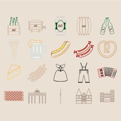 Set of germany icons