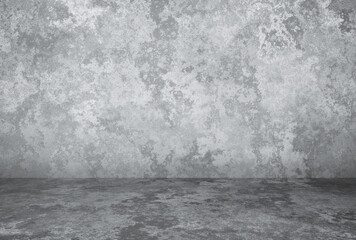 plaster wall, grey background