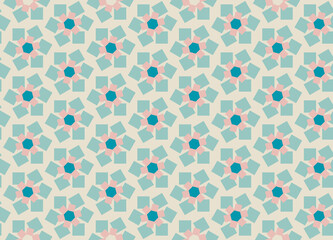 Abstract geometric seamless pattern. Geometrical ornament. Vector colorful illustration. Endless texture.