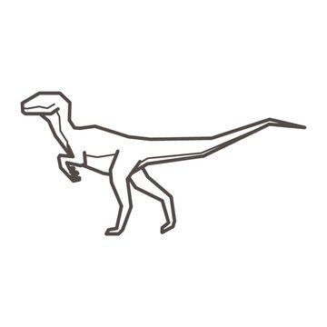 velociraptor outline
