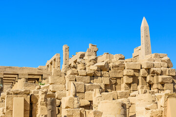 Ruins of the ancient Karnak temple. Luxor, Egypt