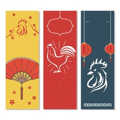 year of the rooster banner collection