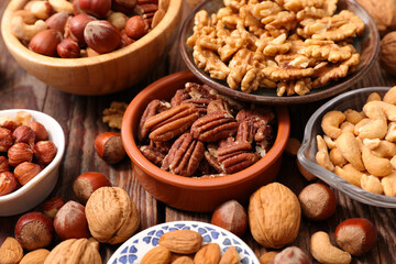 mixed of nuts- almond, walnut, hazelnut,cashew