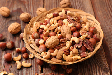 mixed of nuts- almond, walnut, hazelnut