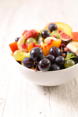 fresh fruit salad in bowl