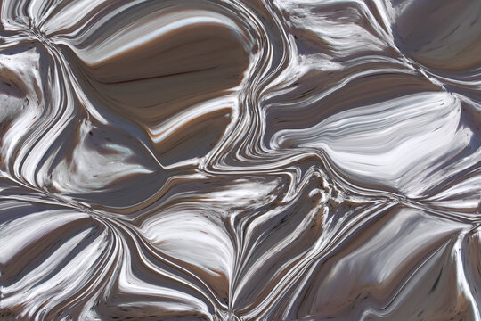 Patrón de fondo blanco y gris con textura de mármol tallado en ondas. Ilustración abstracta de un fondo de piedra con formas onduladas y tonos brillantes.
