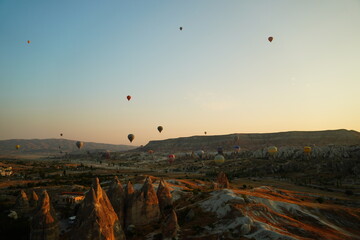Cappadocia , beautiful unesco site where you can observe hot air balloons every day