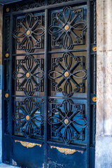 antique steel doors with interesting patterns