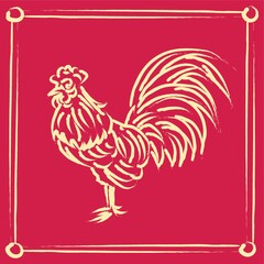 Fototapeta na wymiar year of the rooster
