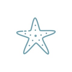 Fototapeta premium Starfish on a white background