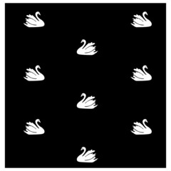 vector illustration of swan seamless pattern