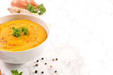 sweet potato soup with spices