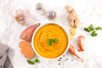 sweet potato soup with spices