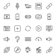 Sign icon set.