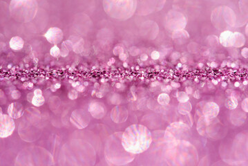 Abstract background violet tones. Glitter texture christmas abstract background. Defocused abstract...