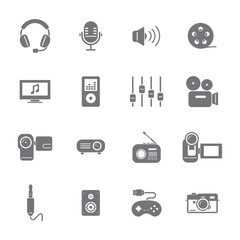 set of device icons