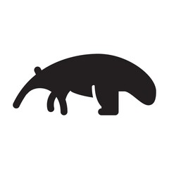 Anteater on a white background