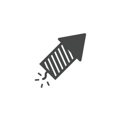 Firework rocket icon