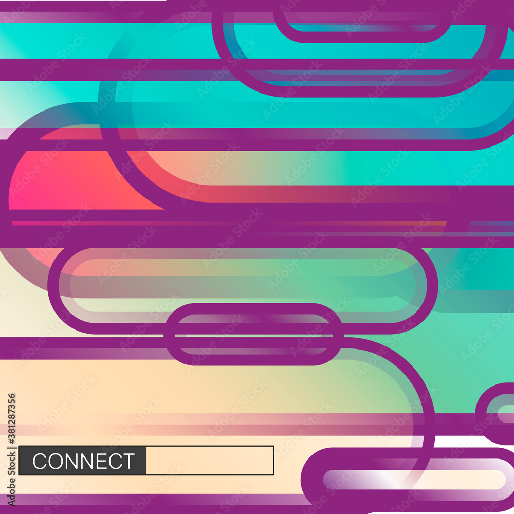 Poster abstract template design background, simple geometric shapes on white, straight lines. connect abstr