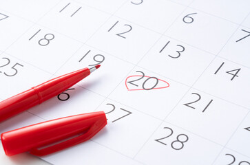 Mark your calendar with a red pen.