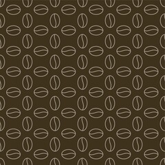 Coffee bean pattern design.