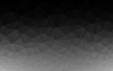 Obraz premium Dark Silver, Gray vector polygon abstract background. Creative illustration in halftone style with gradient. Elegant pattern for a brand book.