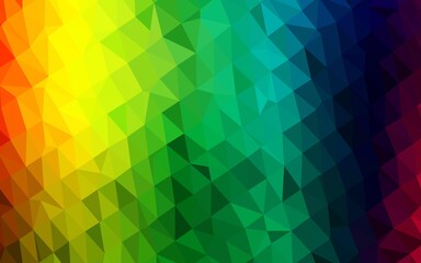 Fototapeta premium Dark Multicolor, Rainbow vector abstract mosaic background. A vague abstract illustration with gradient. Completely new design for your business.