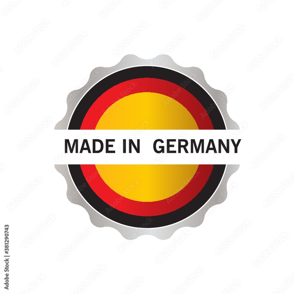 Sticker made in germany label design