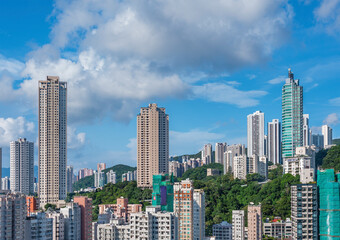 Skyline of Hong Kong City