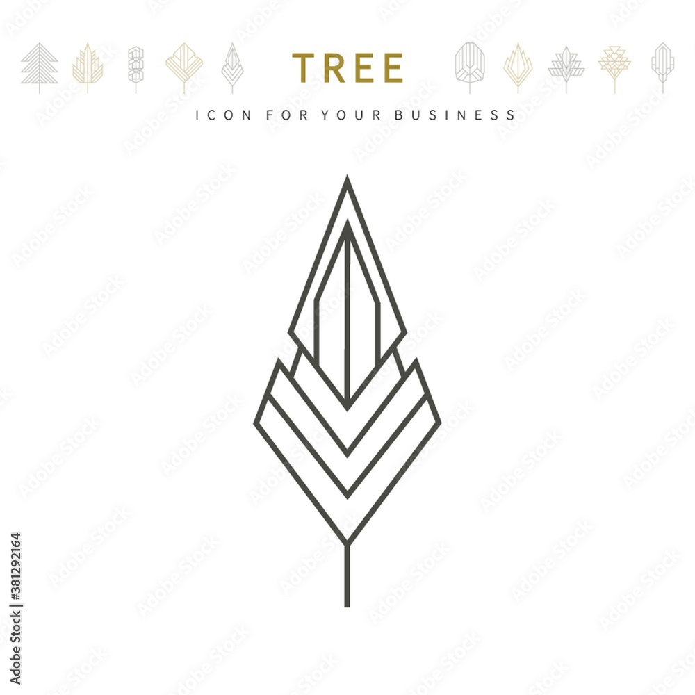 Canvas Prints tree template design