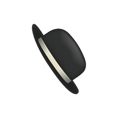 black fedora hat