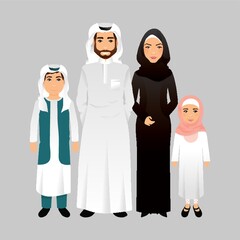 middle eastern family portrait