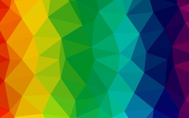 Fototapeta premium Light Multicolor, Rainbow vector triangle mosaic texture. A sample with polygonal shapes. Polygonal design for your web site.