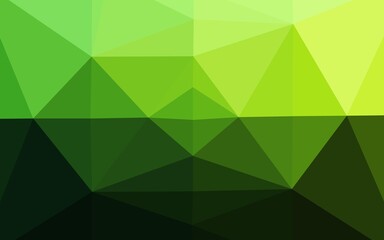 Obraz na płótnie Canvas Light Green vector abstract polygonal layout. Colorful illustration in abstract style with gradient. Brand new design for your business.