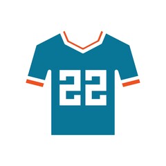 American football jersey