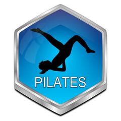 Pilates button - 3D illustration