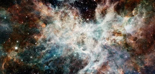 Foto op Canvas Nevel en sterren in de diepe ruimte. Elementen van deze afbeelding geleverd door NASA © Supernova