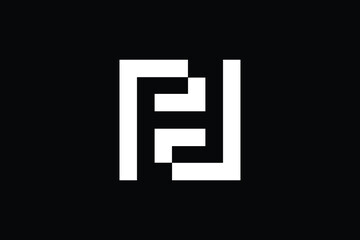 Minimal Innovative Initial NF logo and FN logo. Letter FF FN NF creative elegant Monogram. Premium Business FF logo icon. White color on black background
