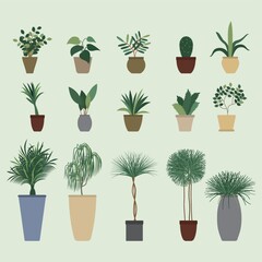 set of plant icons