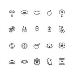 set of chinese new year icons