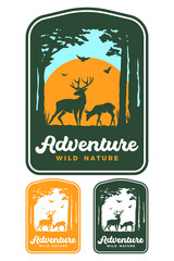 Outdoor Badge Logo in Three Color Options