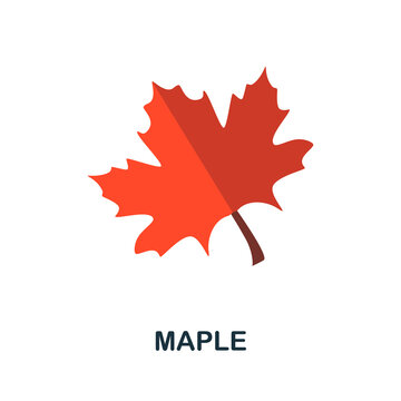 Maple icon. Simple element from autumn collection. Creative Maple icon for web design, templates, infographics and more