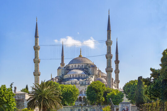 View of Sultan Ahmed Mosque, Istanbul, Turkey