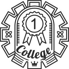 college logo element