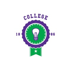 college logo element