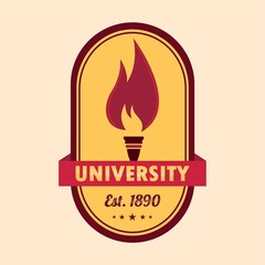 university logo element